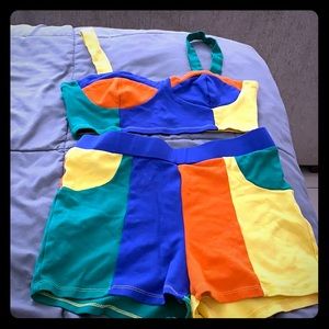 Color Block Fashion Nova matching set